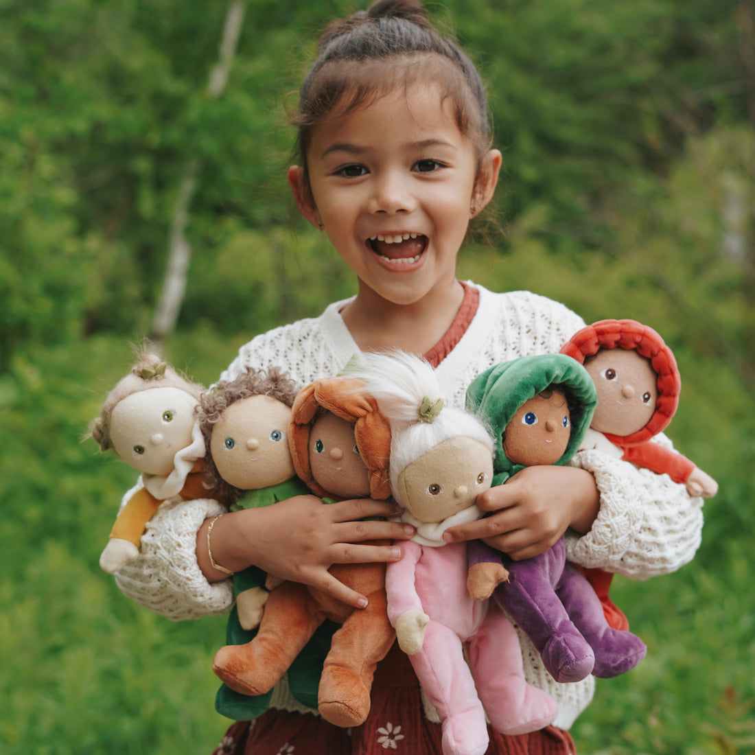 Olli Ella Happy Harvest Dinky Dinkum Doll, Marley Mushroom