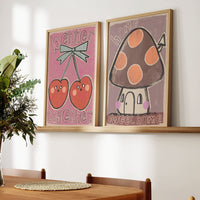 Studio Loco Wall Poster, Cherries 50cm x 70cm