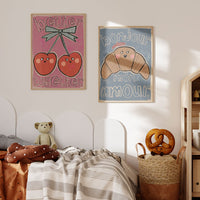 Studio Loco Wall Poster, Cherries 50cm x 70cm